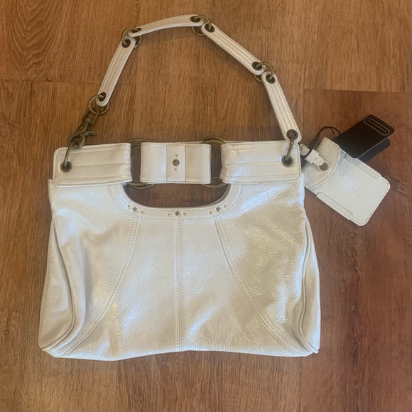 RARE Hayden Harnett White Handbag Mercer Clutch - Picture 3 of 16